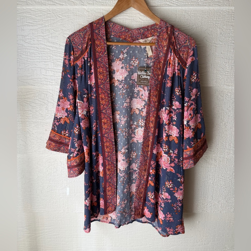 Matilda Jane Olivia Floral Kimono Cardigan XS/S Boho NWT